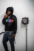 "Shine Ash Black" Zip-Up